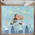 Load image into Gallery viewer, Reversible Baby Play Mat Clouds - Mountains, 197x177
