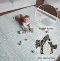 Load image into Gallery viewer, Reversible Baby Play Mat Safari - Geometry, 197x177
