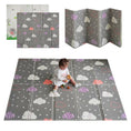 Load image into Gallery viewer, clouds-animals montessori mat
