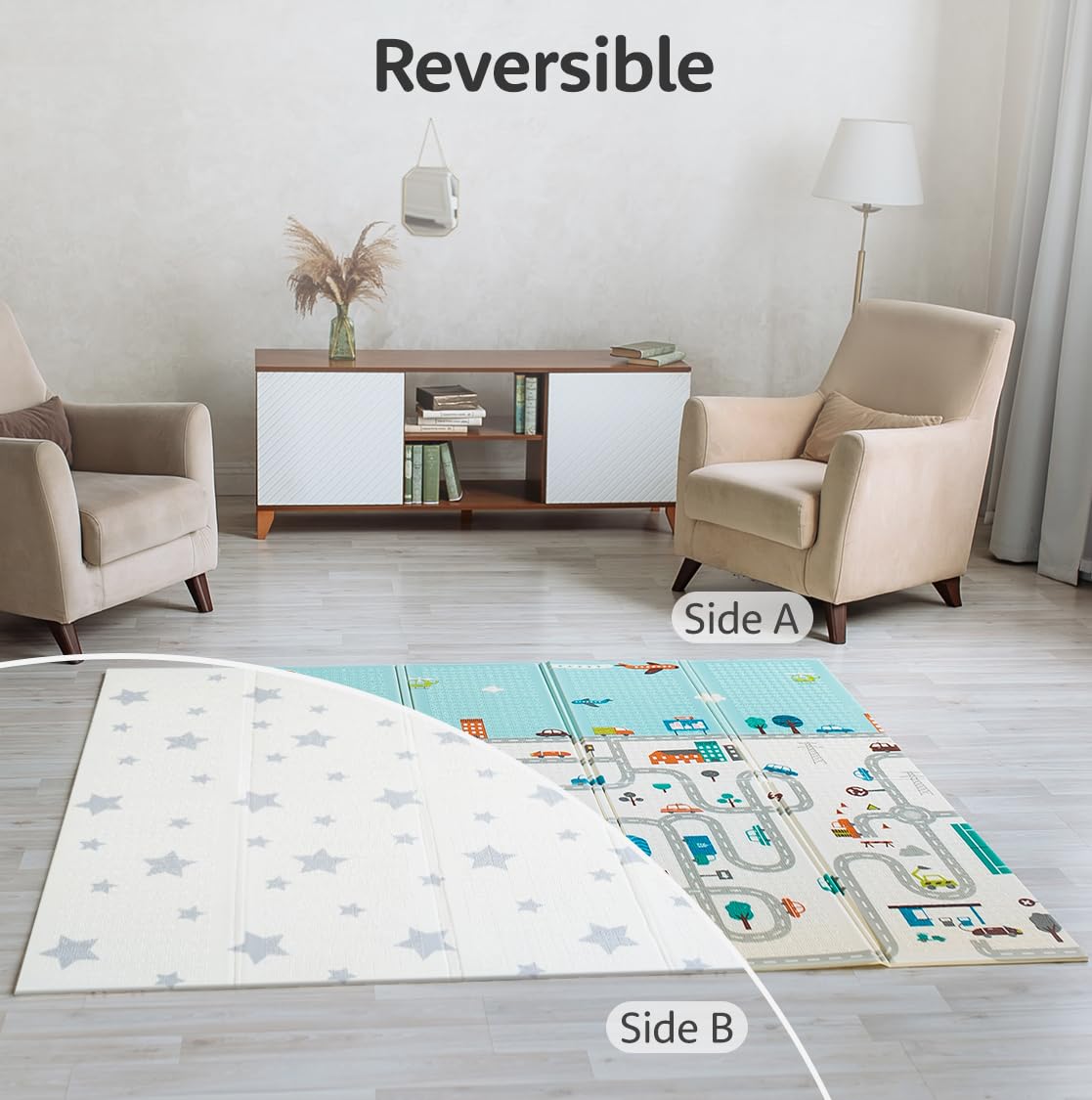 reversible playmat