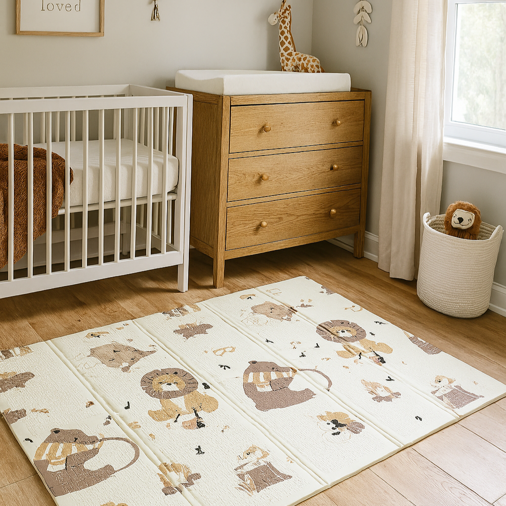 forest symphony baby water resistant playmat 